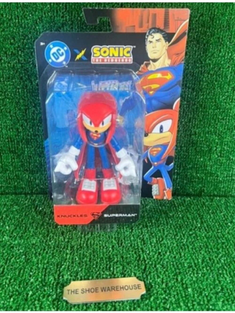 2025 DC x Sonic The Hedgehog Knuckles Superman 5" Jakks Pacific BRAND NEW